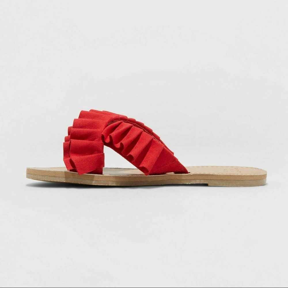 a new day Red Ruffle Sandals - Picture 5 of 5